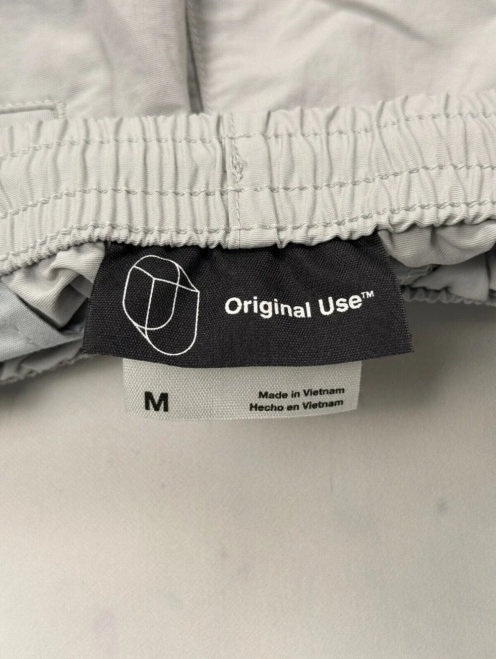 Original Use Athletic Shorts Dove Gray Contemporary Adjustable - Mens M
